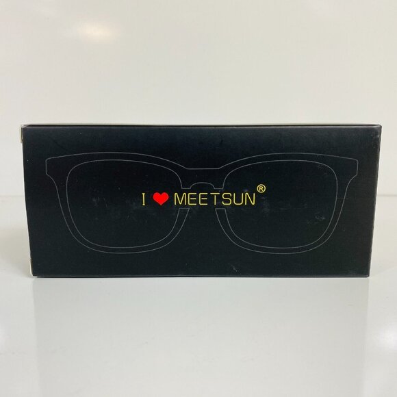 Meetsun Classic Style Womens Gradient Tinted Sunglasses Black/Brown - Picture 2 of 12